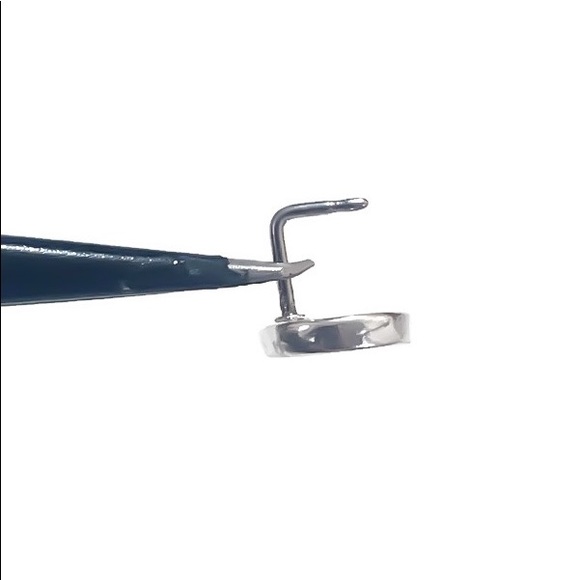 925 Sterling Silver Turquoise Moon Star Nose Ring Stud 20G - Picture 5 of 8